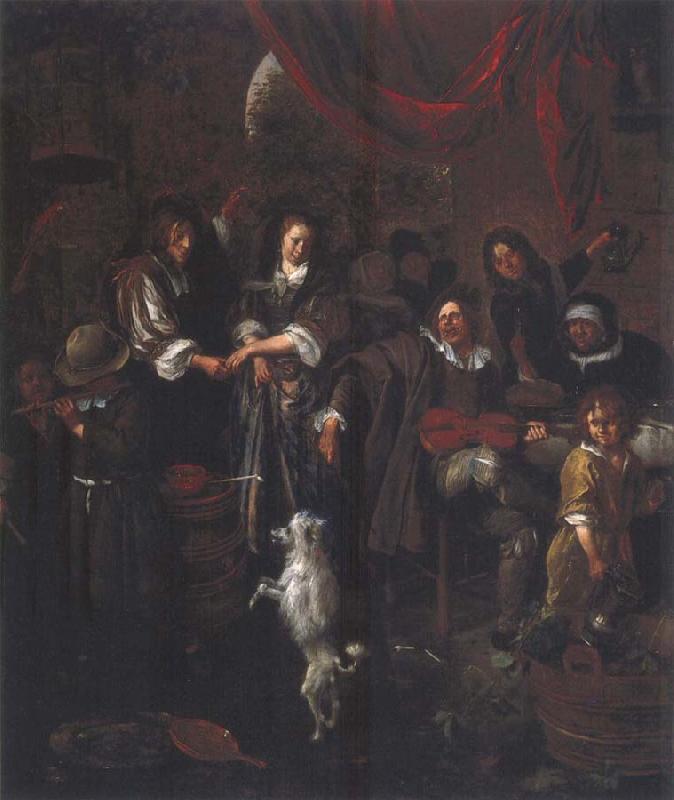 Jan Steen The Dancing dog oil painting picture
